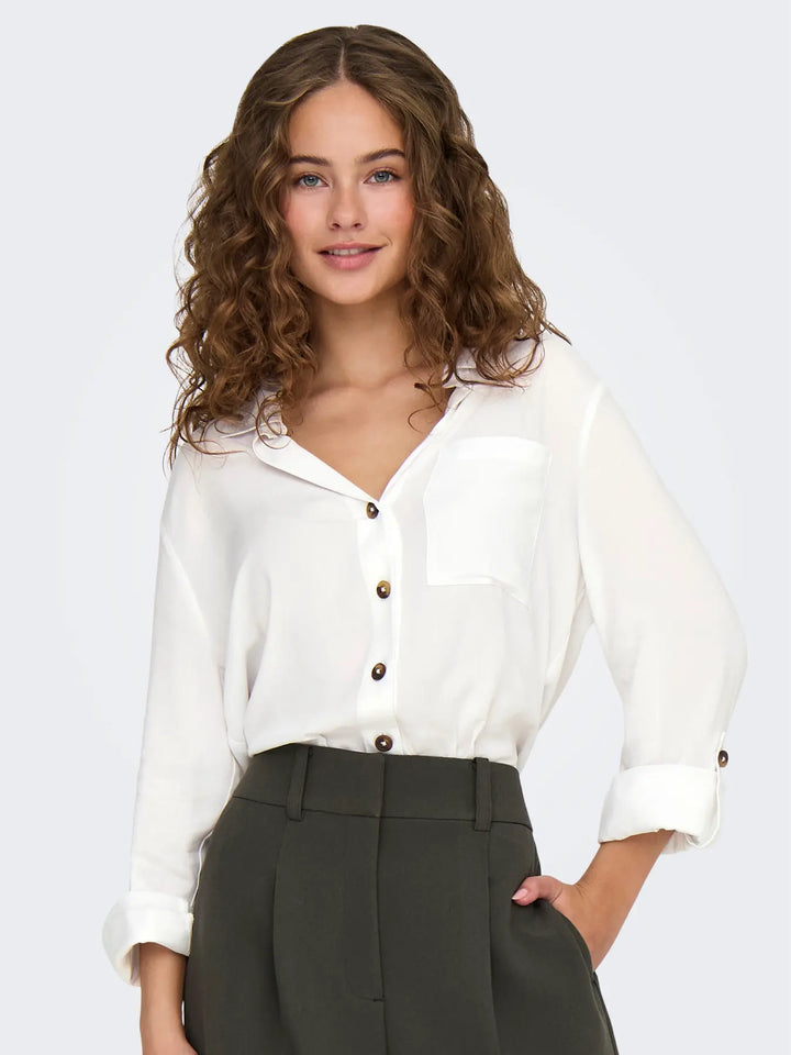 JDY White Laurel Shirt