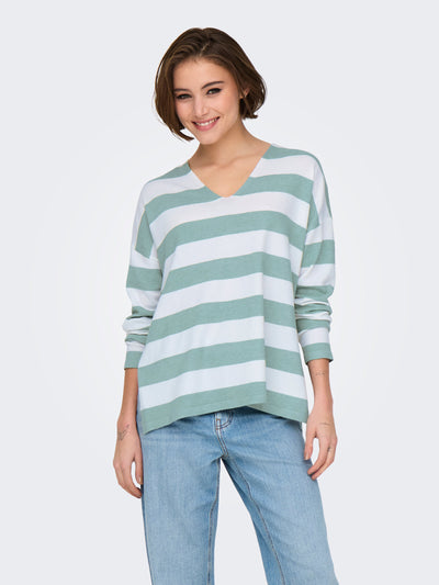 ONLY Sage Stripe Amalio Knit