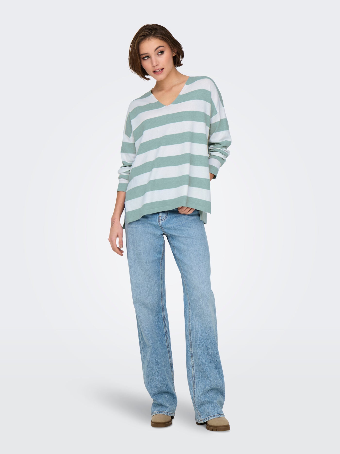 ONLY Sage Stripe Amalio Knit