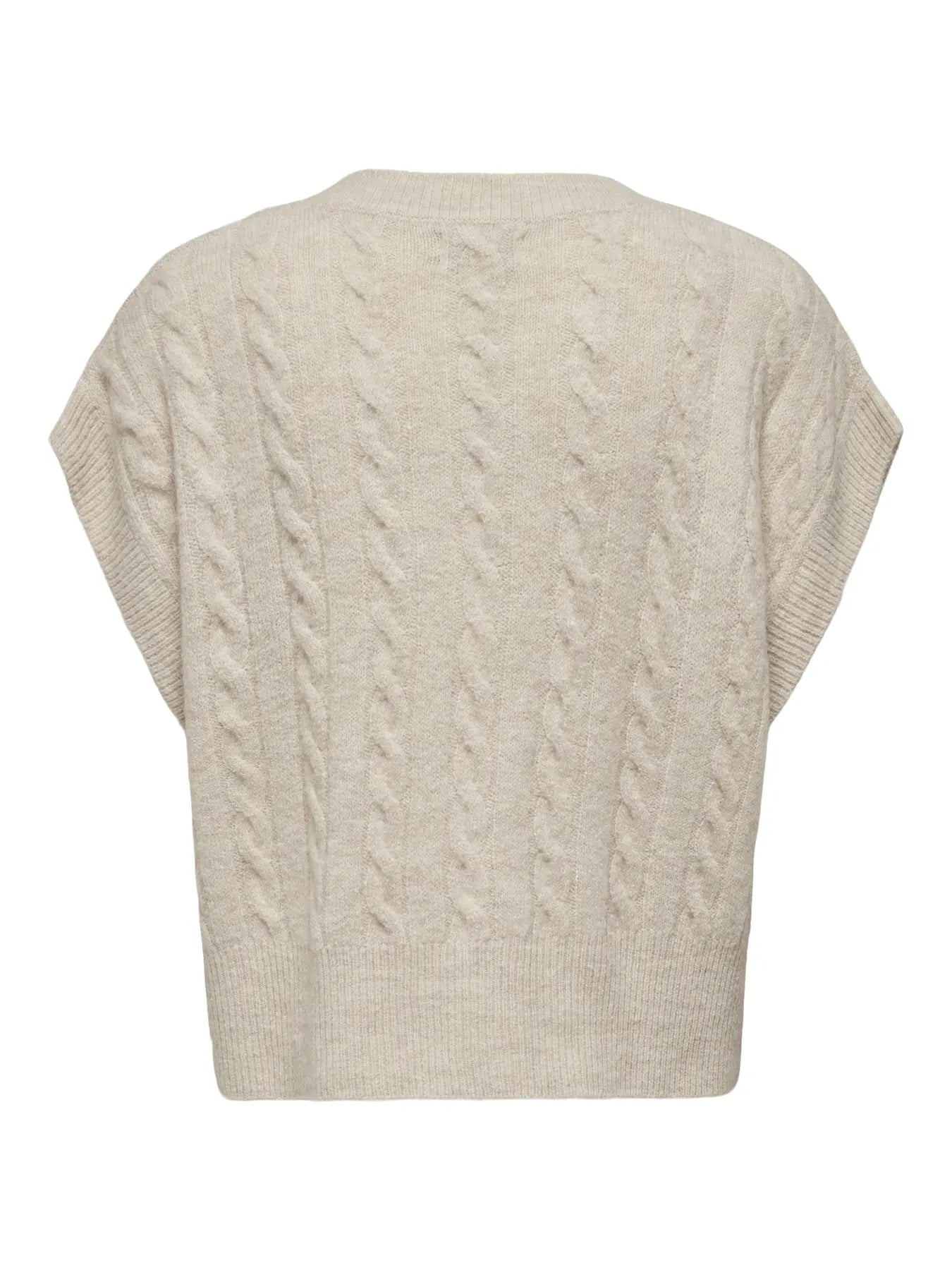 ONLY Oatmeal Melody Knit Vest