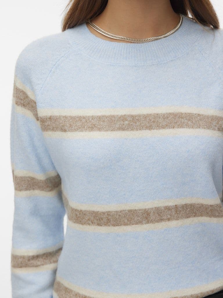 Vero Moda Blue Striped Doffy Knit
