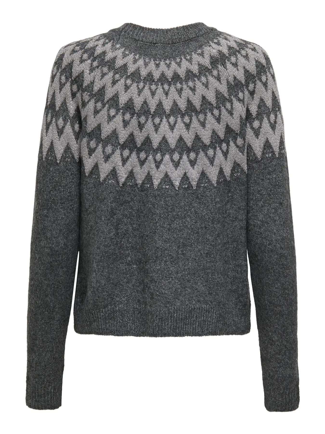 ONLY Grey Glitter Zig Zag Knit