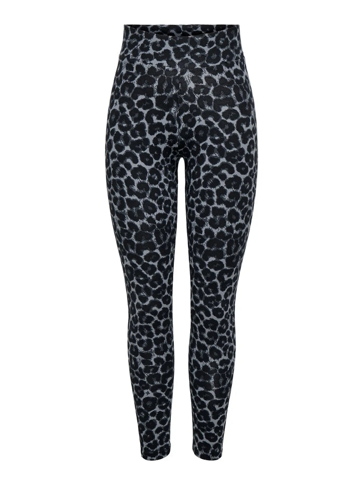 Steel Grey Leopard Charlotte Leggings