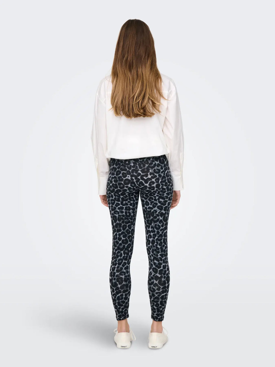Steel Grey Leopard Charlotte Leggings