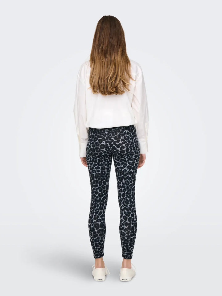 Steel Grey Leopard Charlotte Leggings