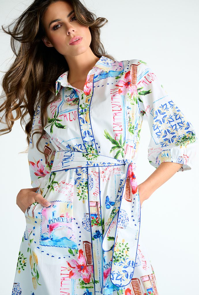 K Design Sicily Maxi Shirt Dress