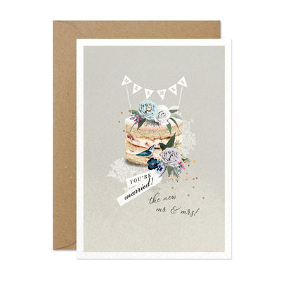 You're Married! Wedding Cake Card