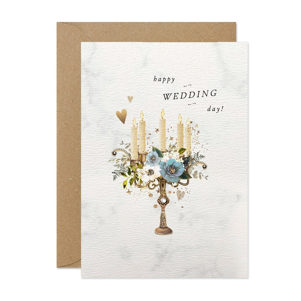 Wedding Day Candelabra Card