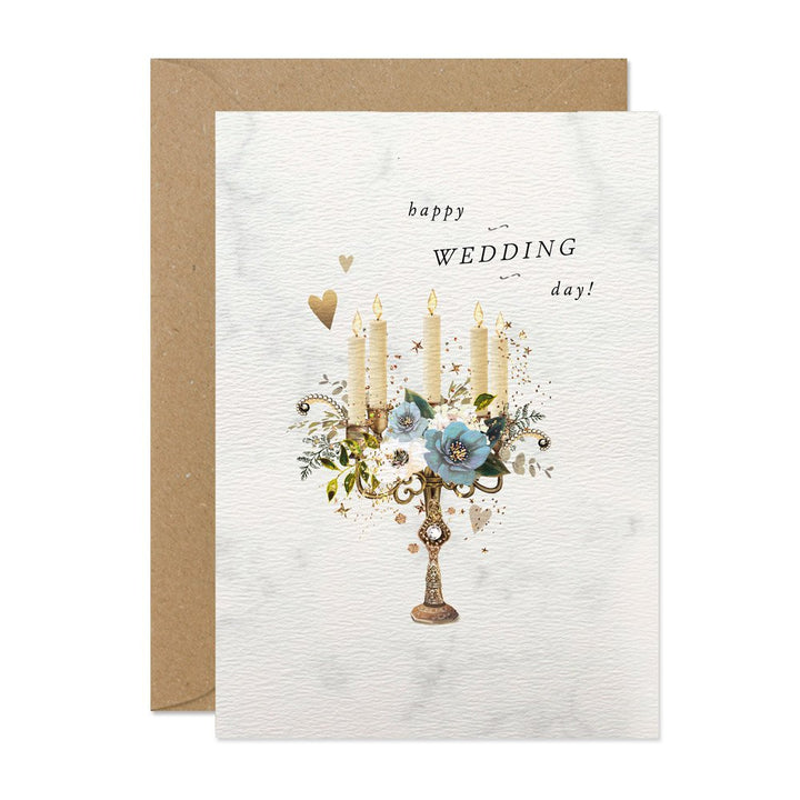Wedding Day Candelabra Card