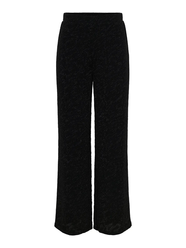 ONLY Black Zebra Glitter Trousers
