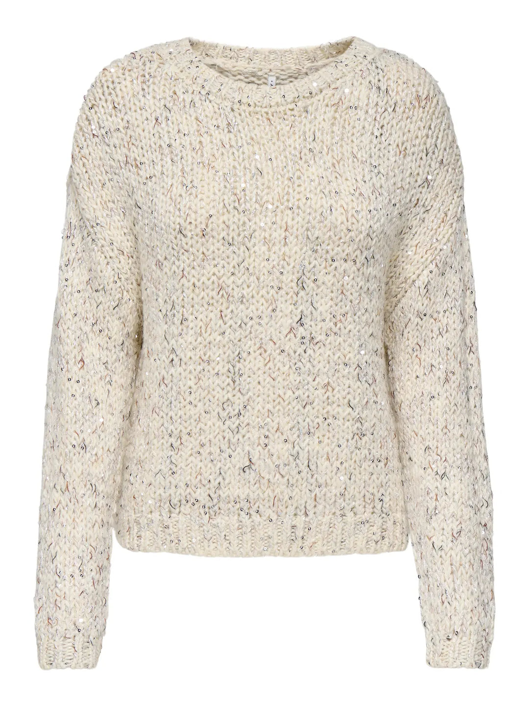 ONLY Cream & Sequin Chunky Knit