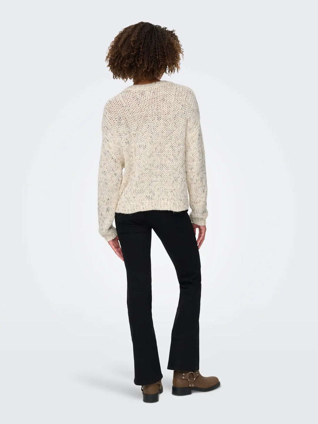 ONLY Cream & Sequin Chunky Knit