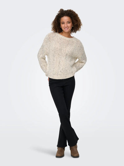 ONLY Cream & Sequin Chunky Knit