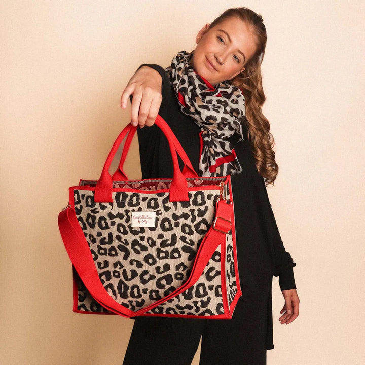 Zelly Leopard Tote Medium