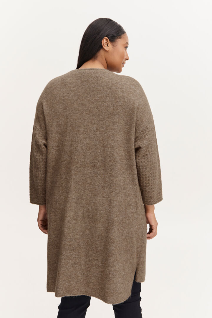 Fransa+ Taupe Sandy Cardigan