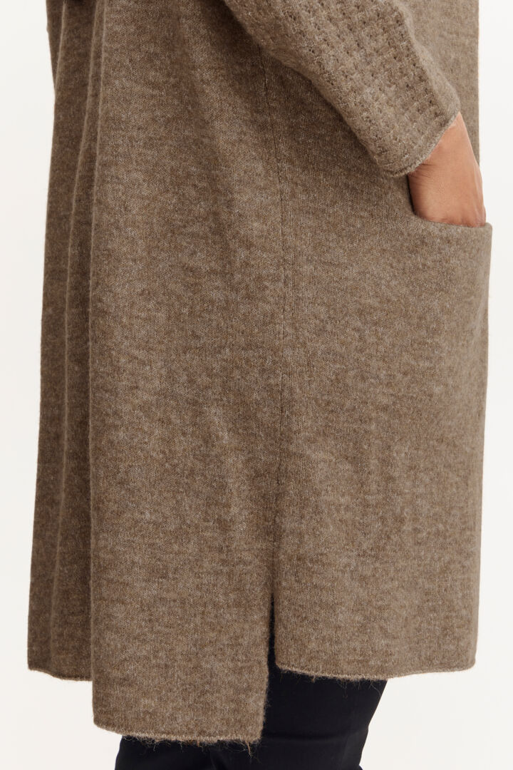 Fransa+ Taupe Sandy Cardigan
