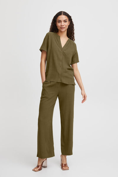 Byoung Khaki Johanna Blouse