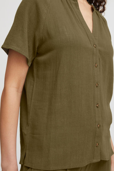 Byoung Khaki Johanna Blouse