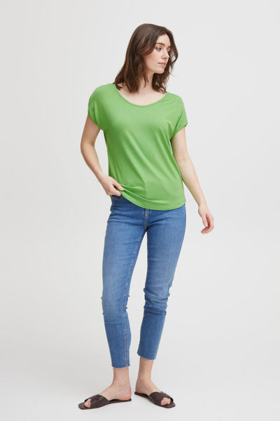 Fransa Green Dottie T Shirt