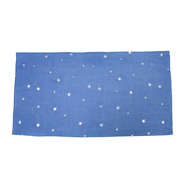 Blue & Silver Star Scarf