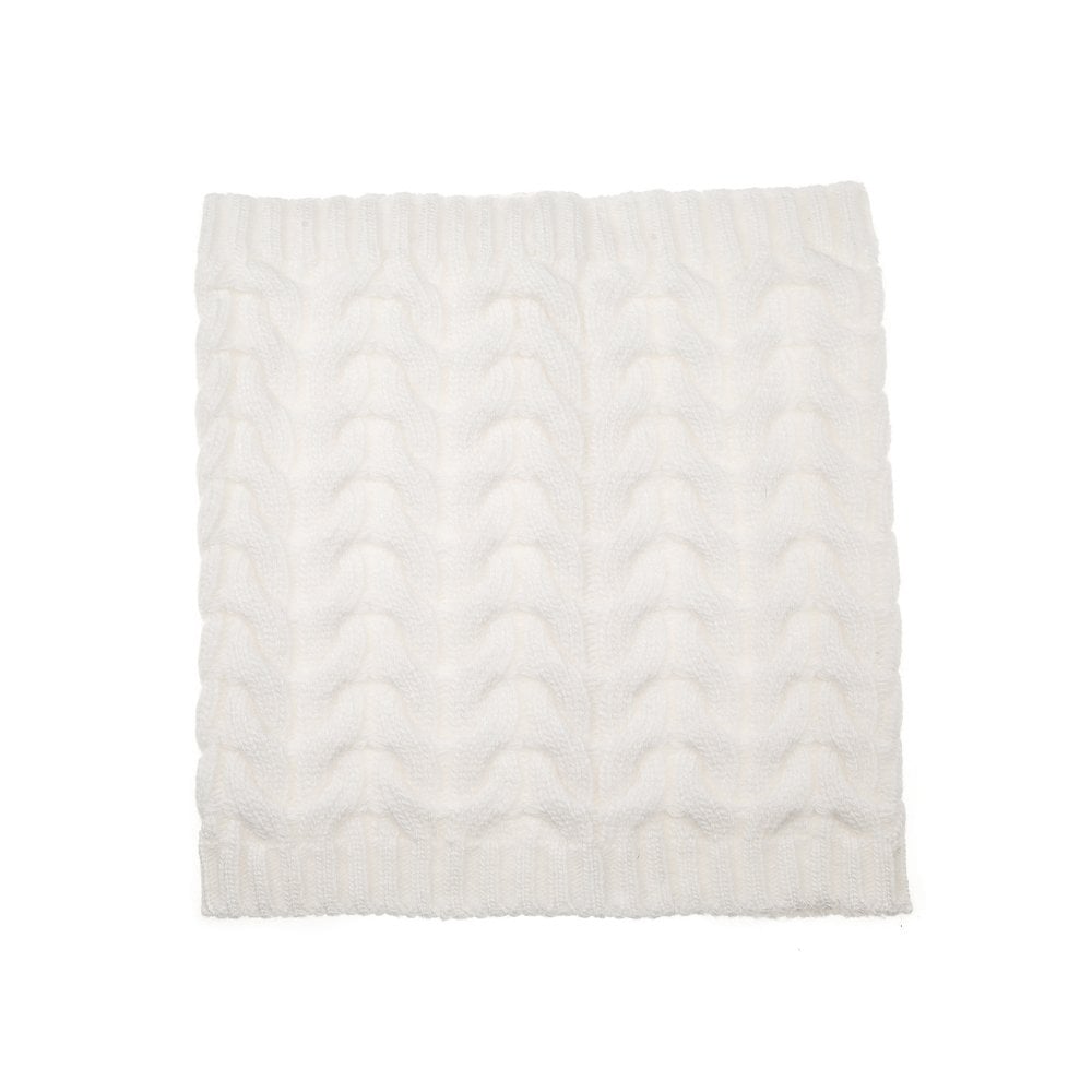 Winter White Cable Knit Snood