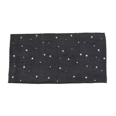 Black & Silver Star Scarf