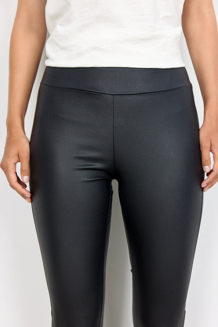 SC Black Faux Leather Pam Leggings