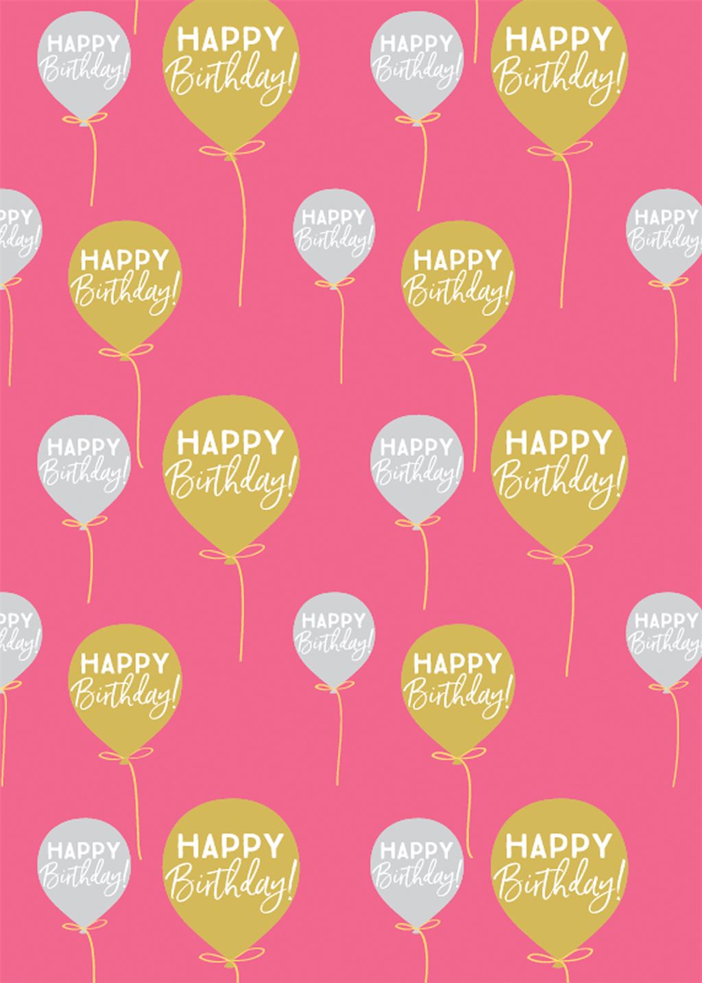 Balloons Gift Wrap Sheet