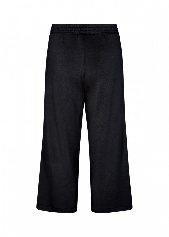 Black Wide Leg Banu 26 Crop Joggers