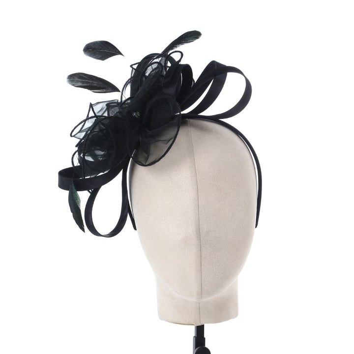 Black Pearl & Diamante Fascinator