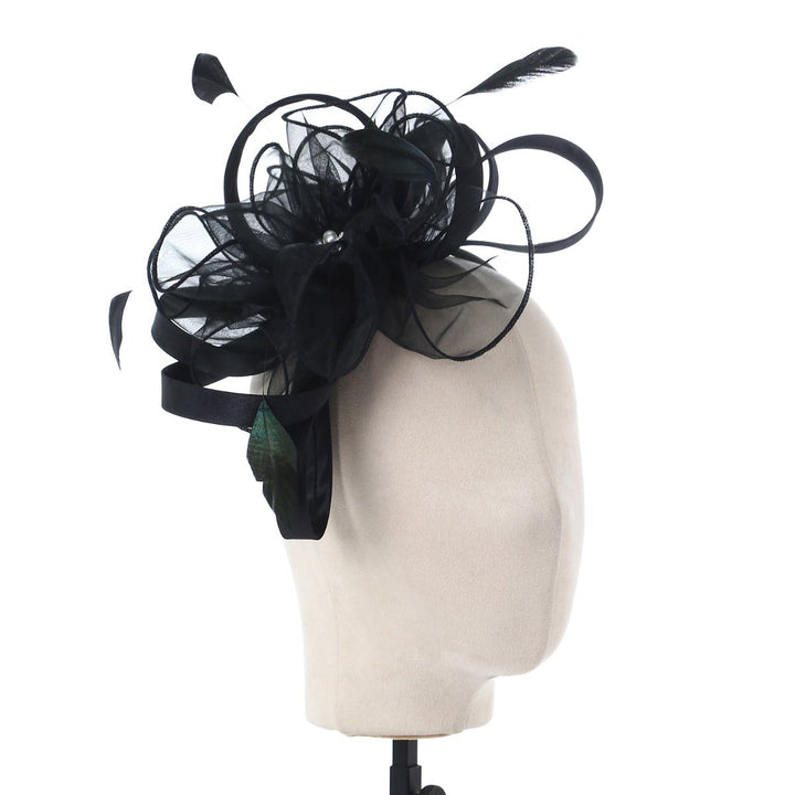 Black Pearl & Diamante Fascinator