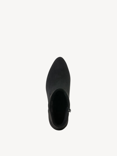 MT Black Suedette Ankle Boots - Size 9