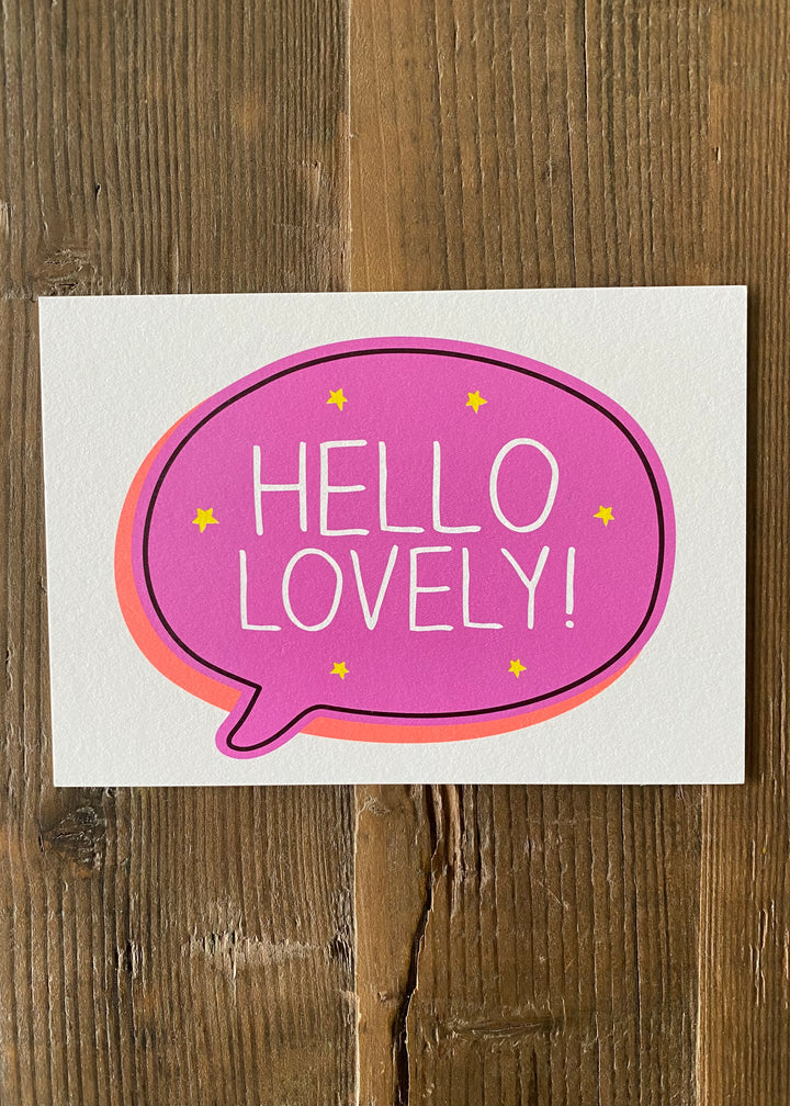 Hello Lovely! Postcard