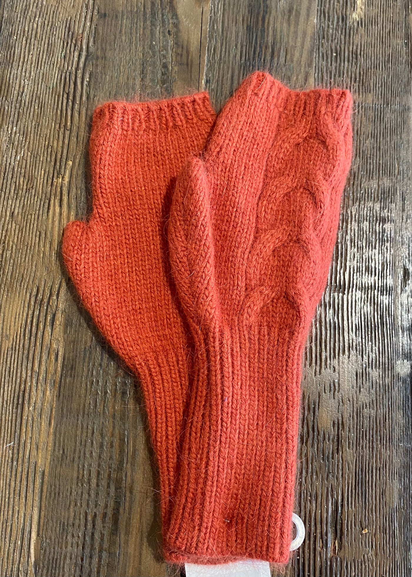 Cinnamon Cable Knit Hand Warmers