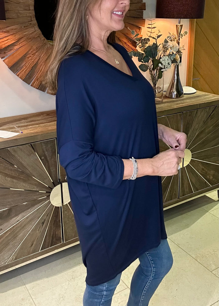 Navy Verity Top