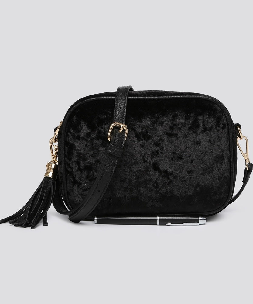 Black Velvet Elsie Bag