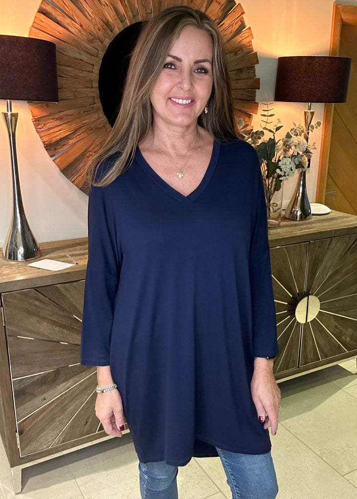 Navy Verity Top