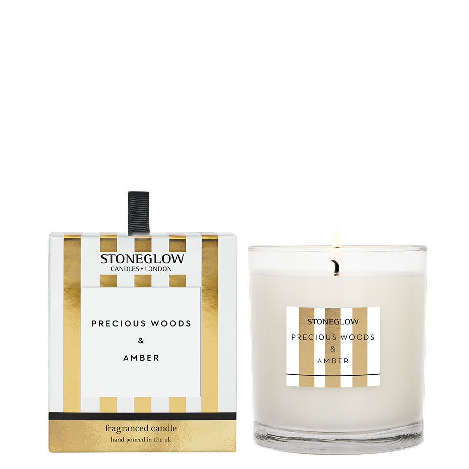 Precious Woods & Amber Candle
